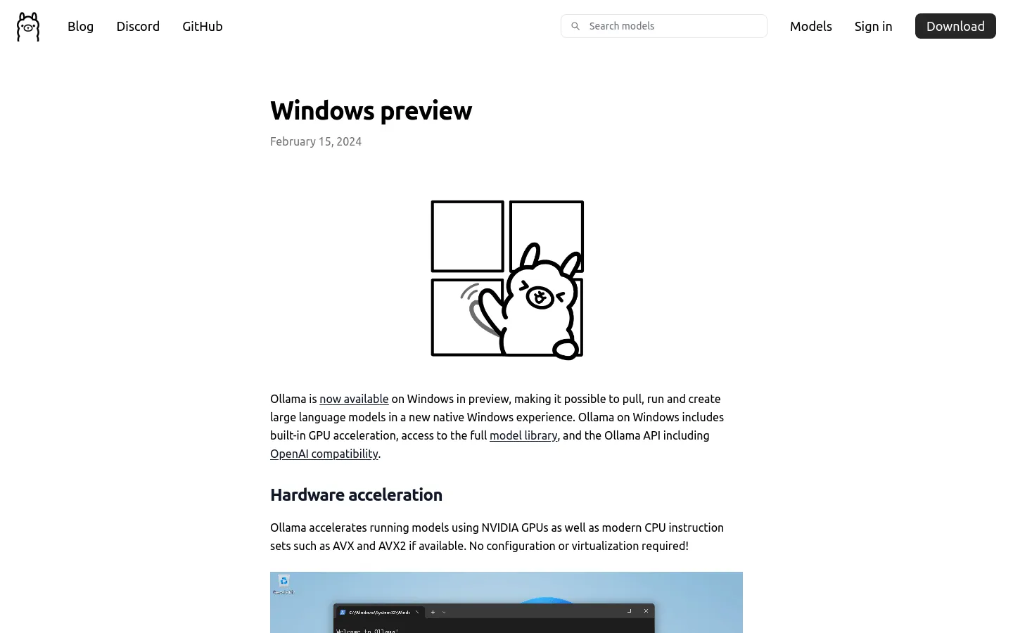 Ollama for Windows